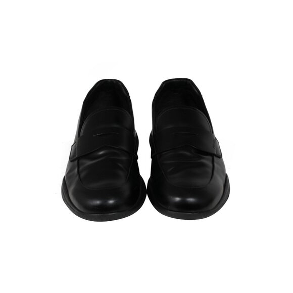 Prada Mens Spazzolato Rois Penny Loafers US 12 Uk 11 Black Leather Slip On main image 6